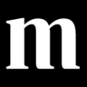 A white, lowercase, serif \